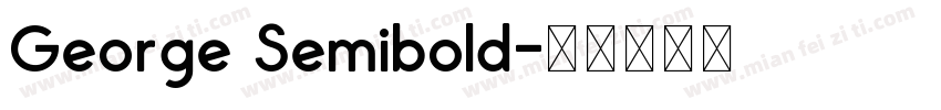 George Semibold字体转换